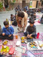 Community Lunch celebrated by Primary Wing